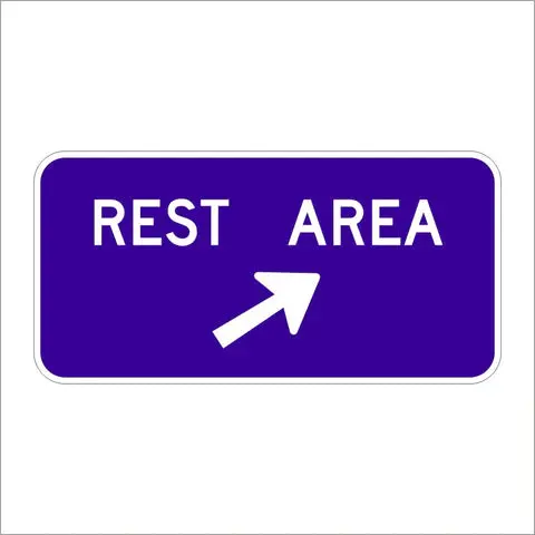 D5-2 Rest Area Arrow Sign 1
