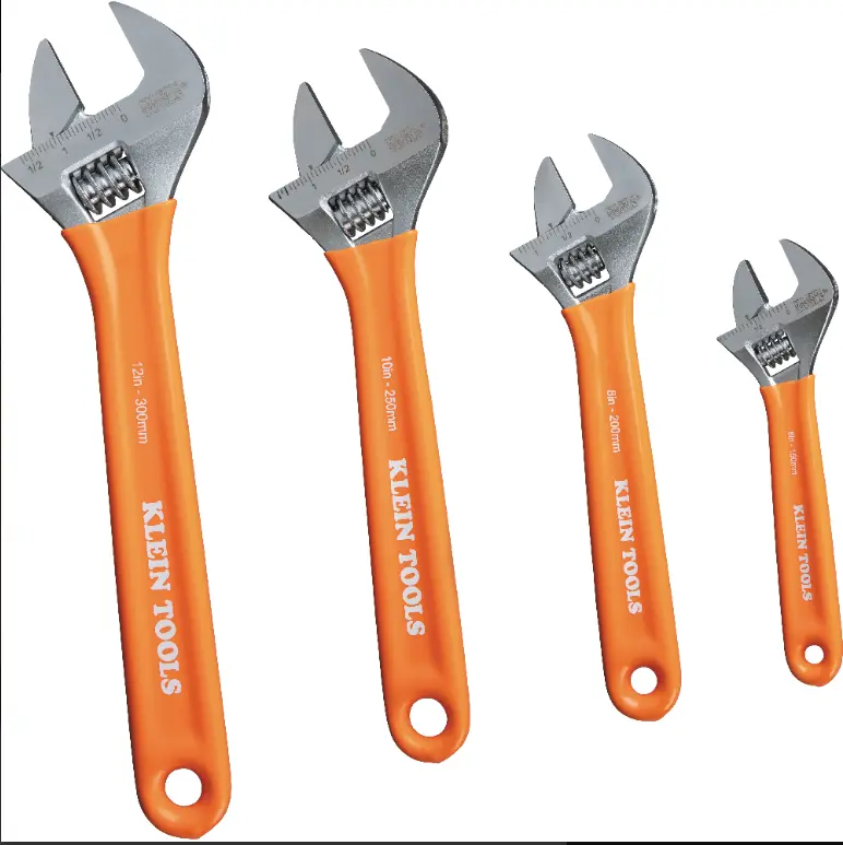 D5074 Extra-Capacity Adjustable Wrenches, 4-Piece 1