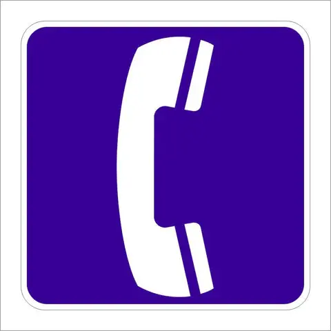 D9-1 Phone (Symbol) Sign 1