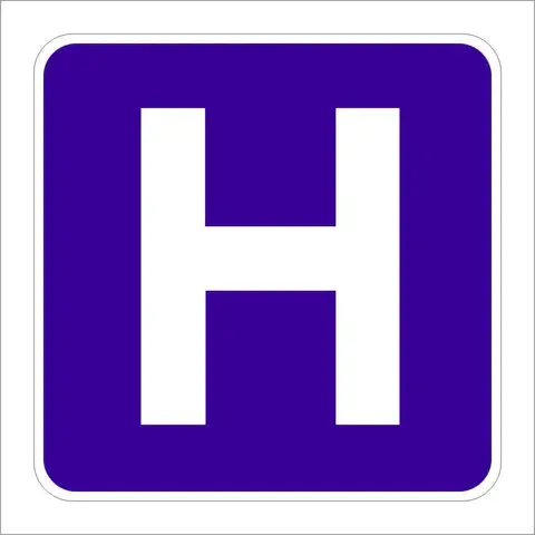 D9-2 Hospital (Symbol) Sign 1
