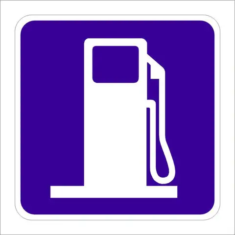 D9-7 Gas (Symbol) Sign 1
