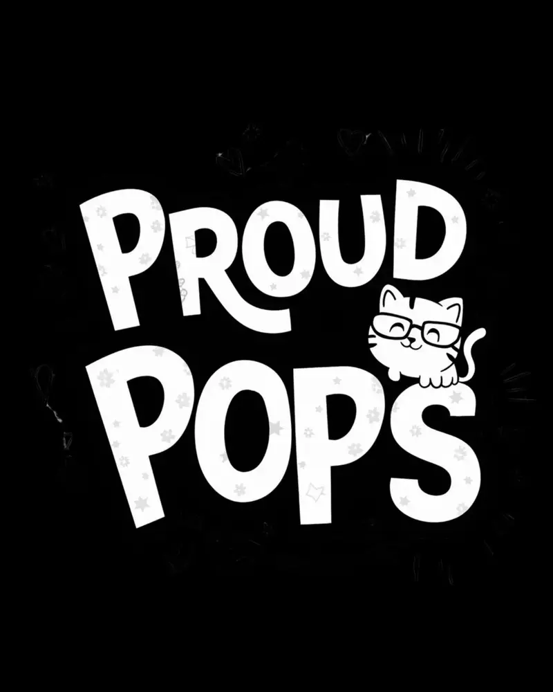 Dad Cat Proud Pops Cotton T-Shirts 2