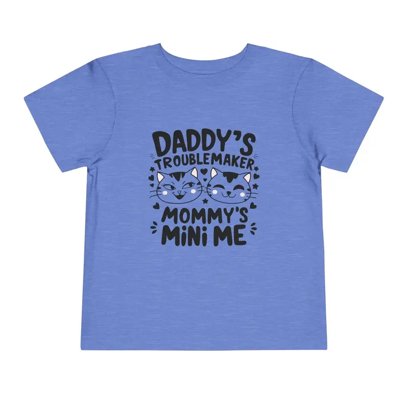 Daddy Little Troublemaker Toddler Cotton T-Shirts 9