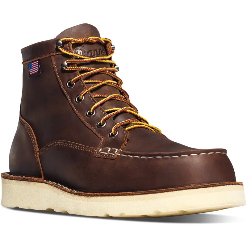 Danner Bull Run Moc Toe Brown 6" Steel Toe #15564 1