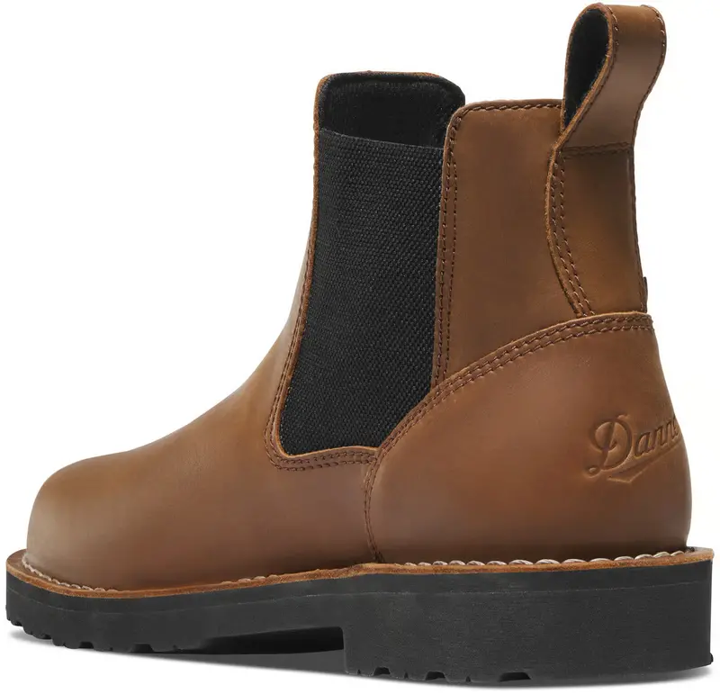 Danner Men's Bull Run Chelsea 6" Tobacco Black Heel #15486 3