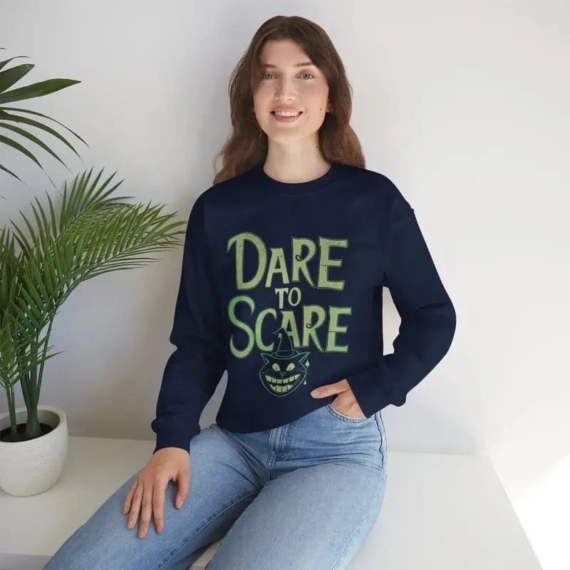 Dare To Scare Ultra Cotton Crewneck Sweatshirt 8
