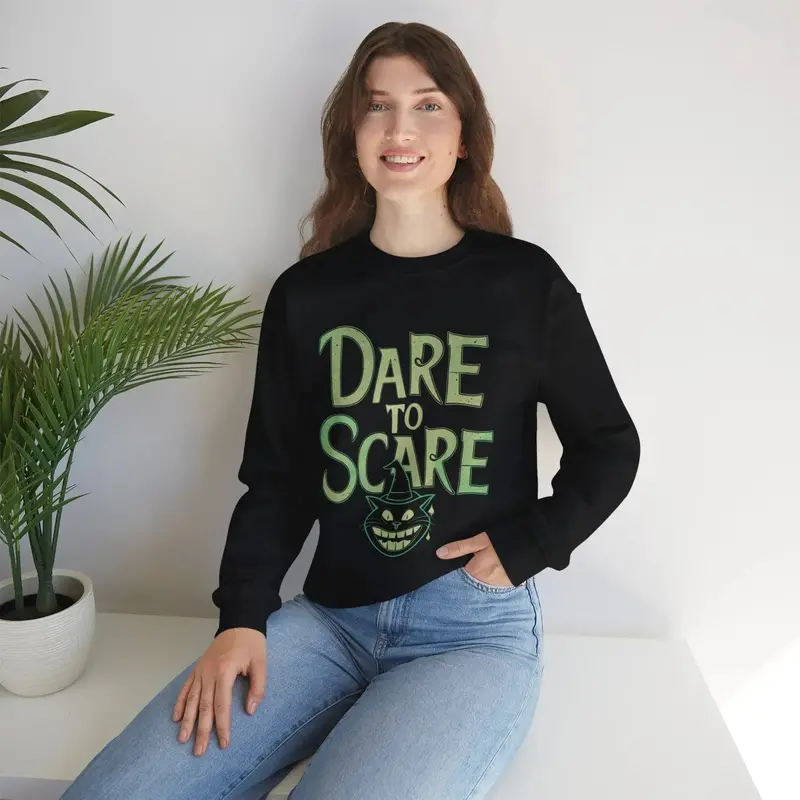 Dare To Scare Ultra Cotton Crewneck Sweatshirt 9