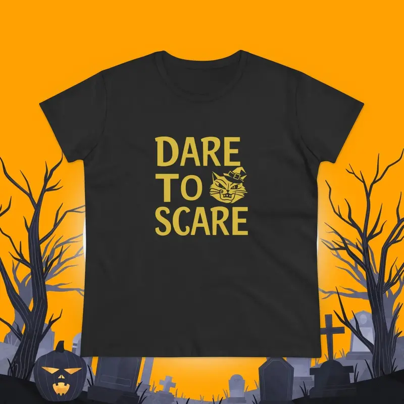 Dare To Scare Women Cotton T-Shirts 10
