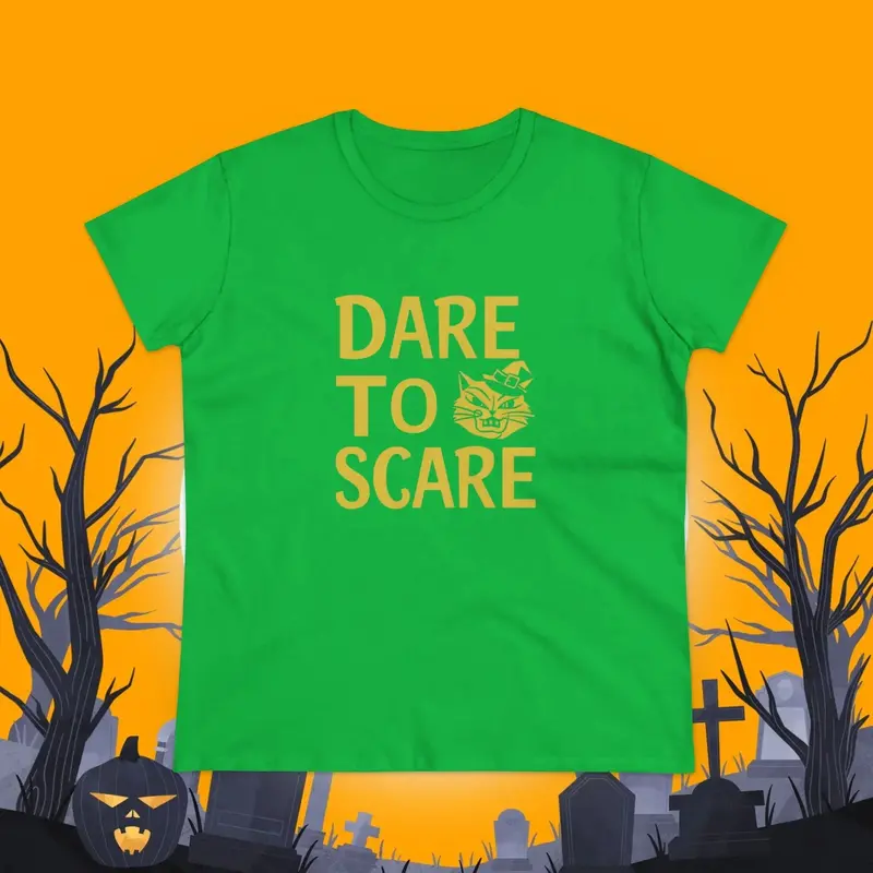 Dare To Scare Women Cotton T-Shirts 12