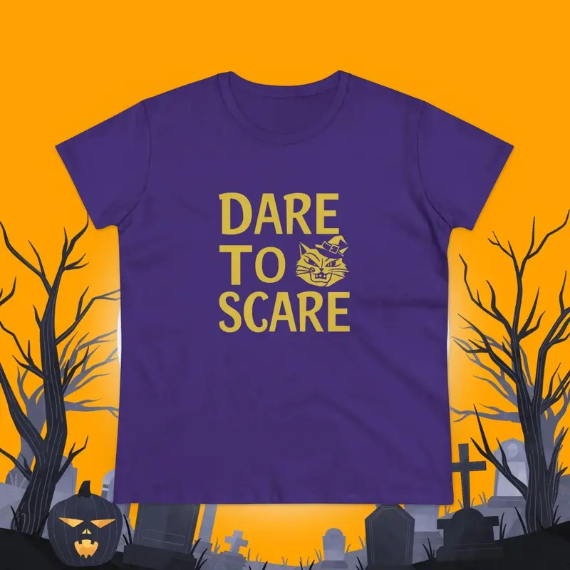 Dare To Scare Women Cotton T-Shirts 16