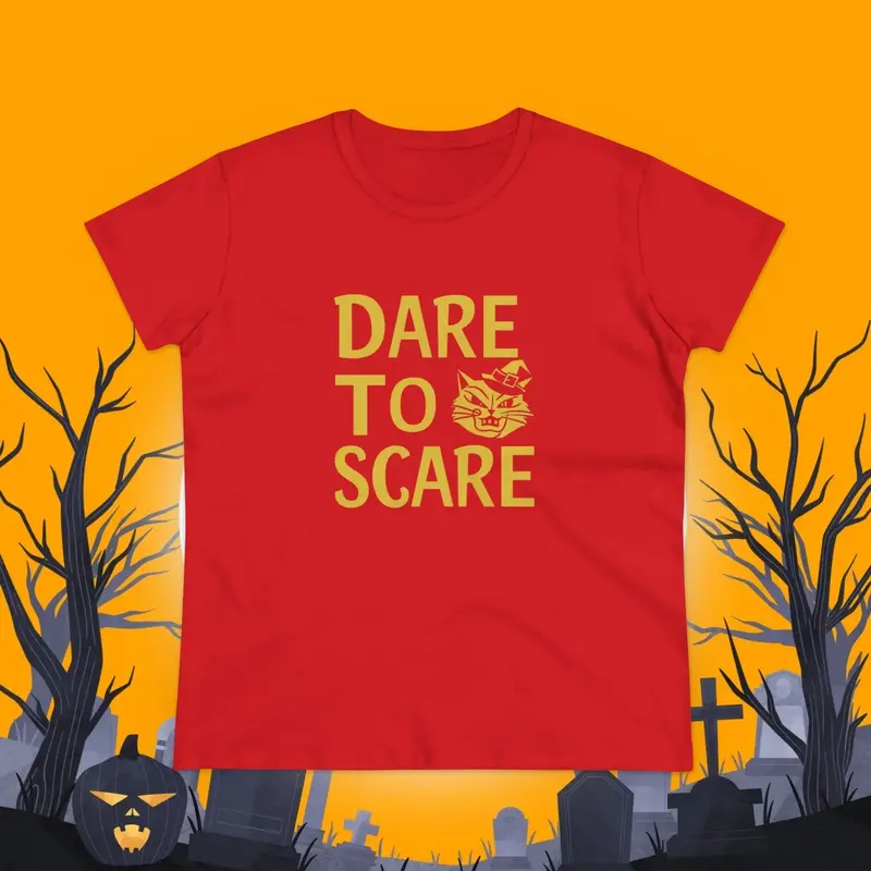 Dare To Scare Women Cotton T-Shirts 18