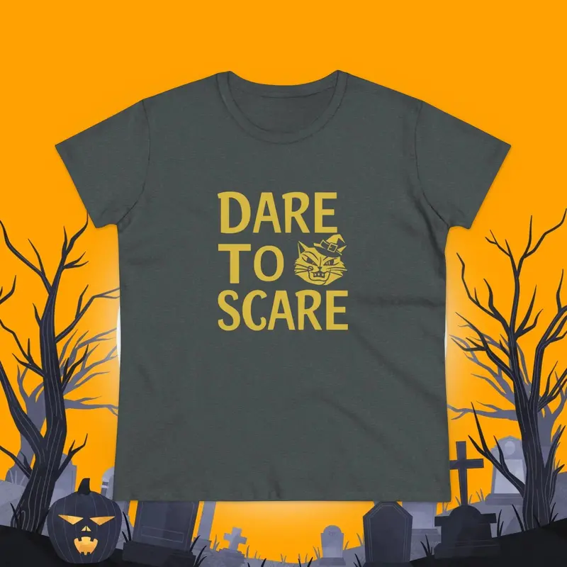 Dare To Scare Women Cotton T-Shirts 22