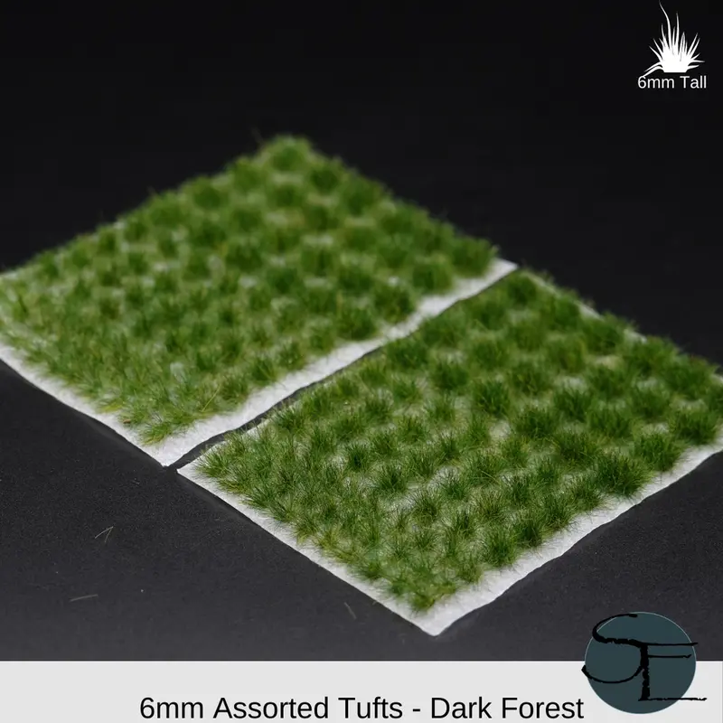 Dark Forest- 6Mm Self-Adhesive Grass Tufts 1