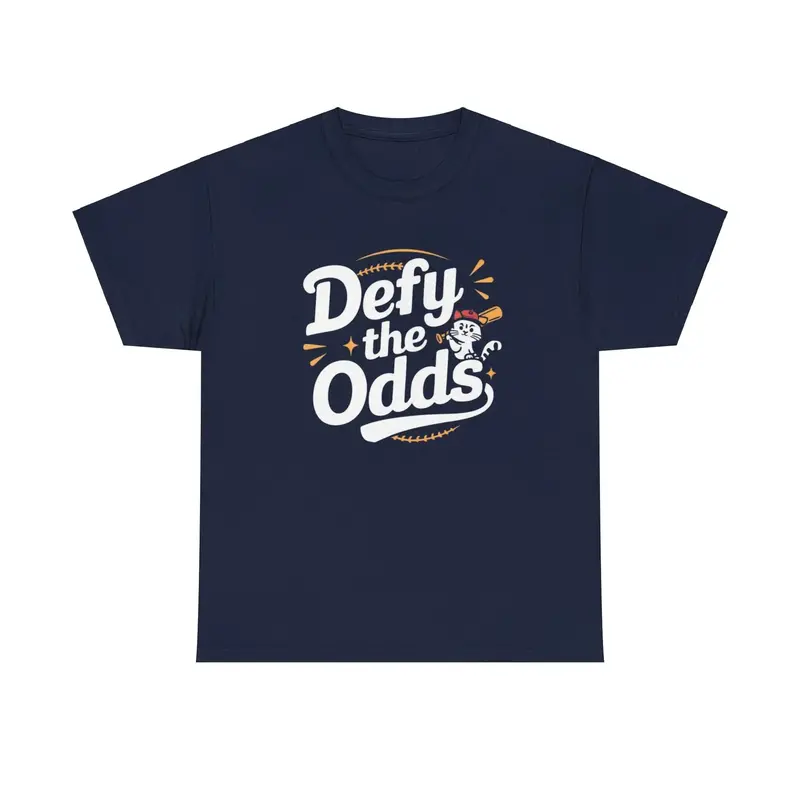 Defy The Odds Baseball Crew Neck Tee 7