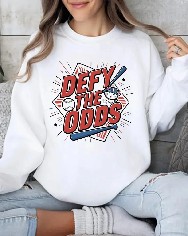 Defy The Odds Ultra Cotton Crewneck Sweatshirt 1