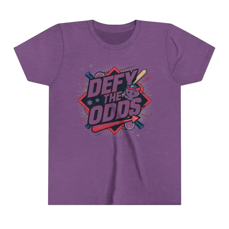 Defy The Odds Youth Heavy Cotton T-Shirt 11