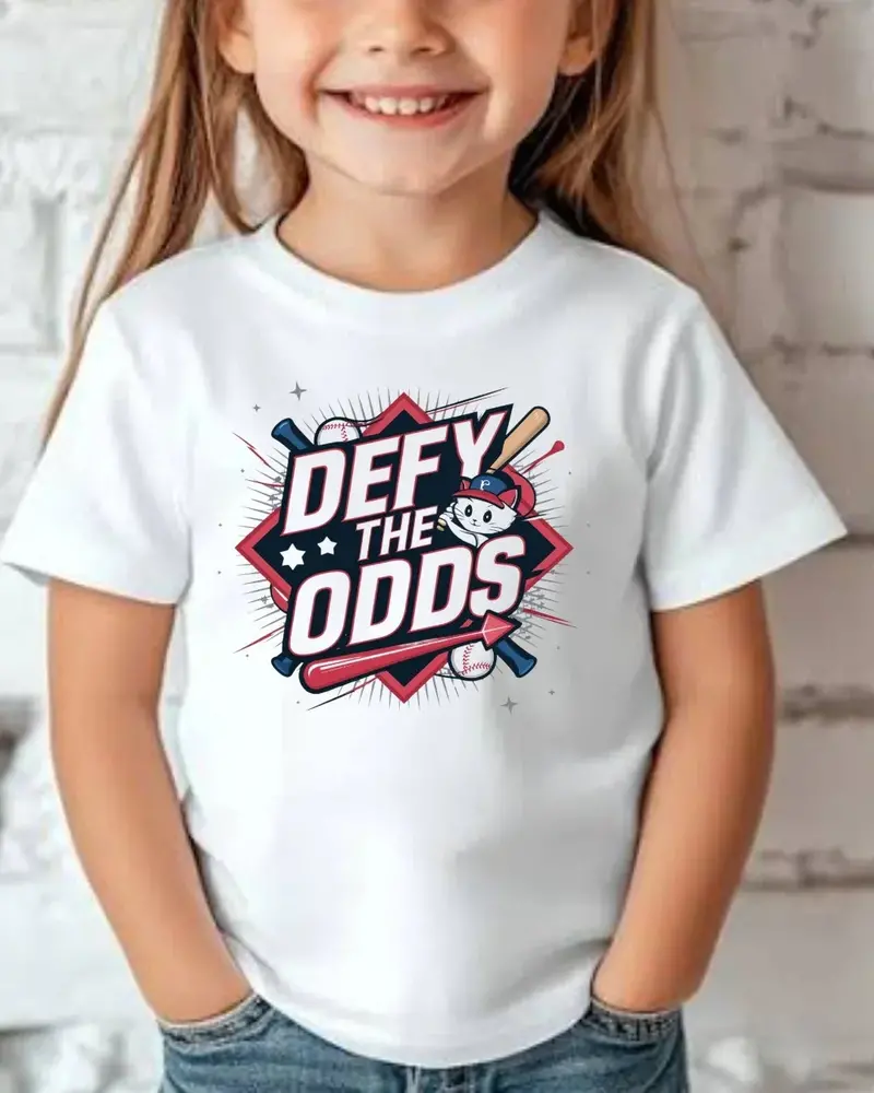 Defy The Odds Youth Heavy Cotton T-Shirt 2