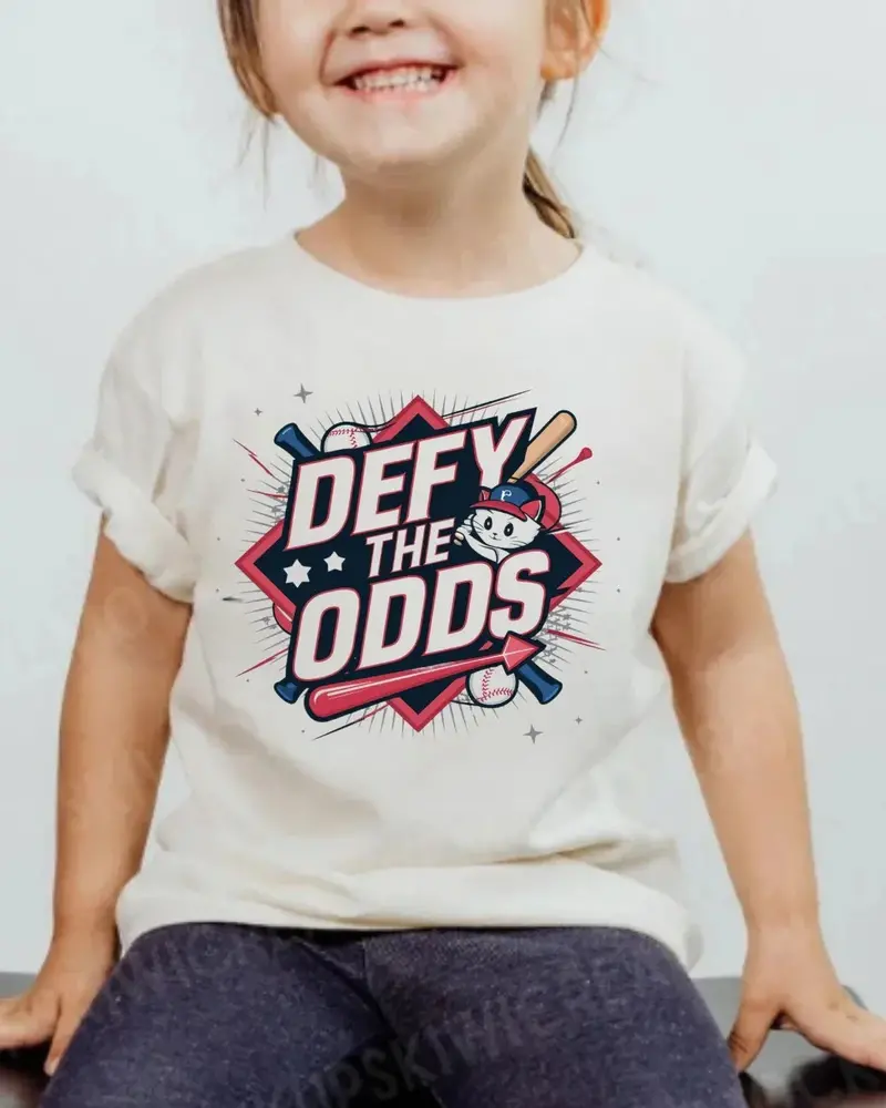 Defy The Odds Youth Heavy Cotton T-Shirt 3
