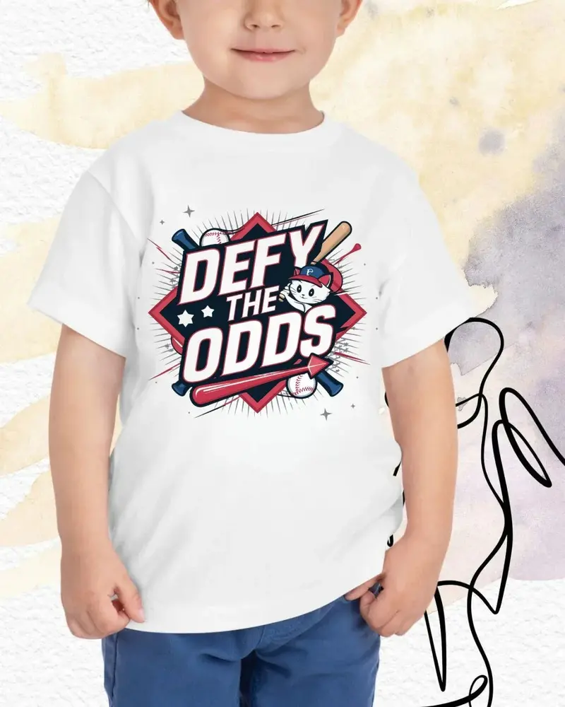 Defy The Odds Youth Heavy Cotton T-Shirt 4