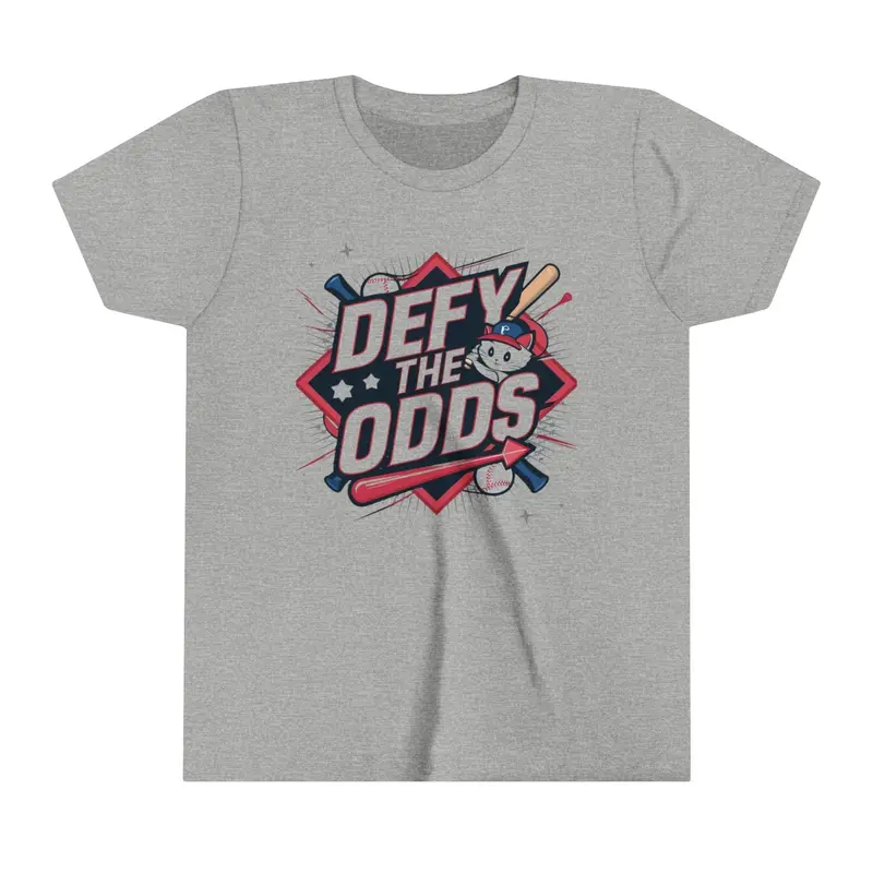 Defy The Odds Youth Heavy Cotton T-Shirt 8
