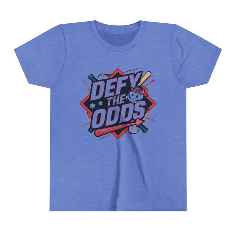 Defy The Odds Youth Heavy Cotton T-Shirt 9