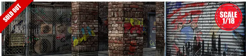 Deranged Alley 2.0 Pop-Up Diorama 1/18 1