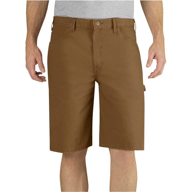 Dickies 11" Relaxed Fit Lightweight Duck Carpenter Work Short Dx250 - Brown Duck 1