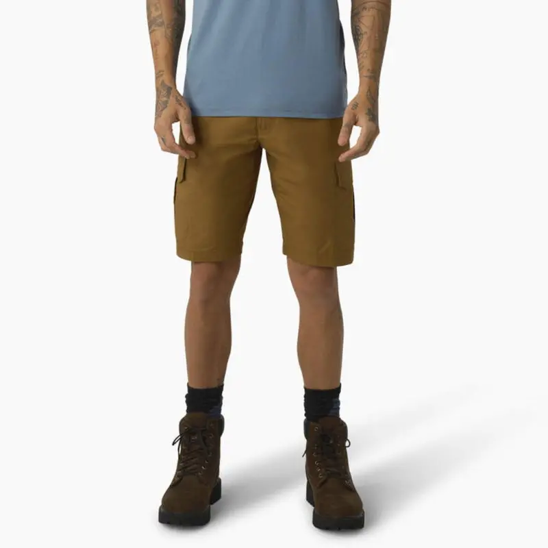 Dickies Men's 11" Flex Cooling Performance Work Cargo Shorts Sr607 - Brown Duck 1