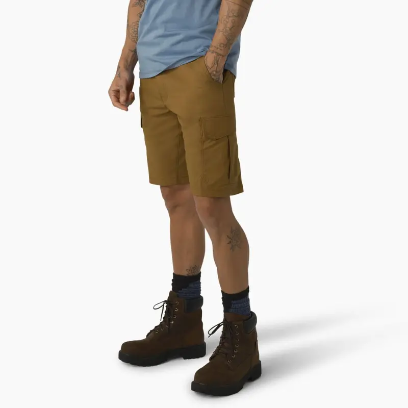Dickies Men's 11" Flex Cooling Performance Work Cargo Shorts Sr607 - Brown Duck 3