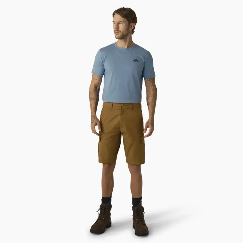 Dickies Men's 11" Flex Cooling Performance Work Cargo Shorts Sr607 - Brown Duck 4