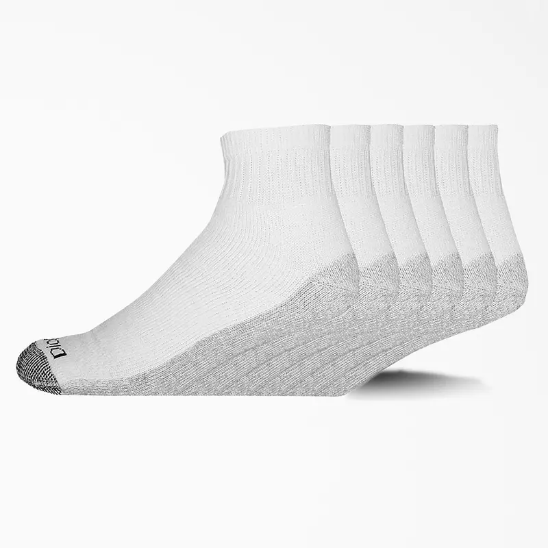 Dickies Men's Dri-Tech Moisture Control Quarter Crew Sock (6 Pack) 2
