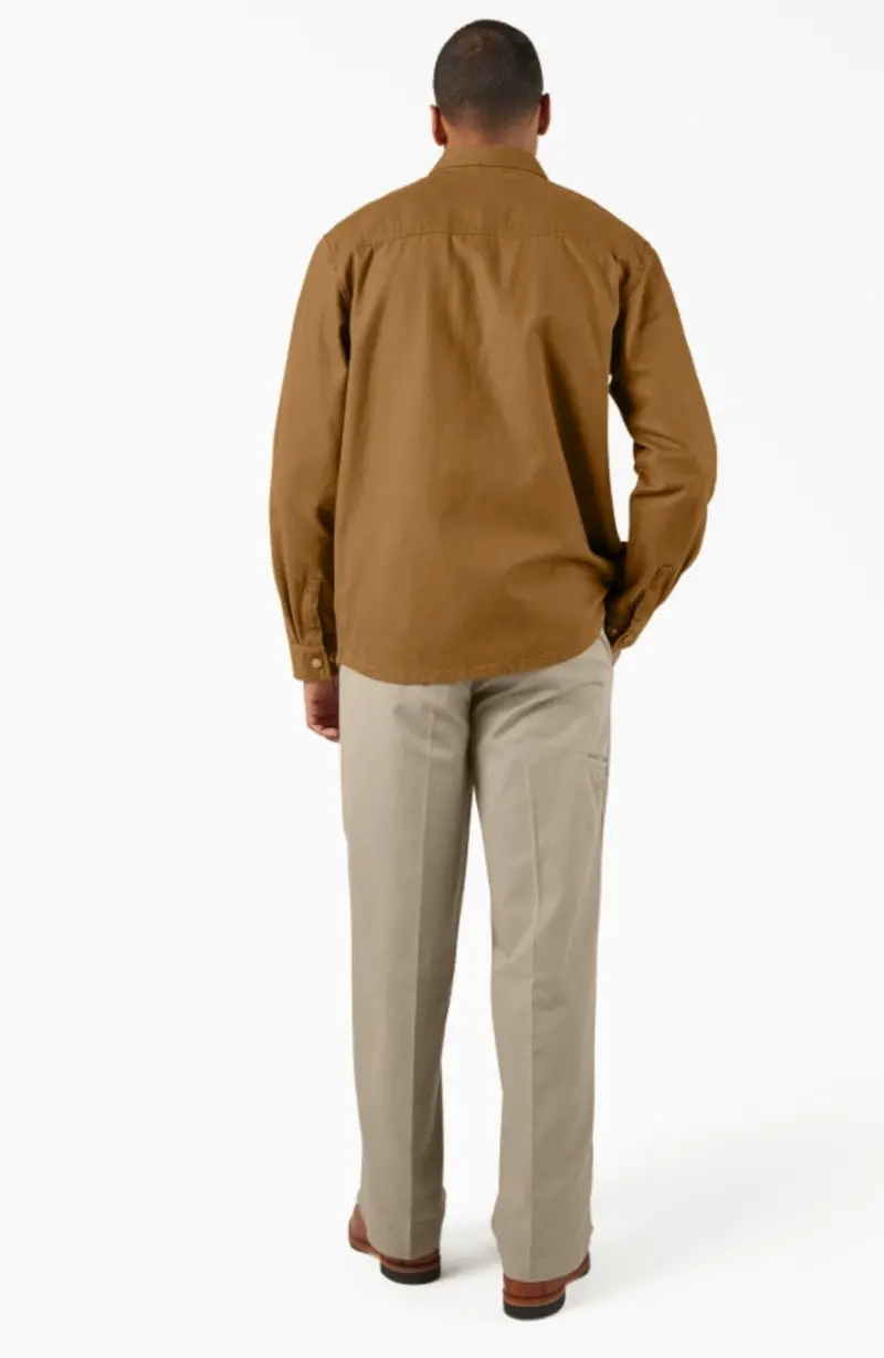 Dickies Men's Duck Brushed Cotton Snap-Front Shirt Jac 5
