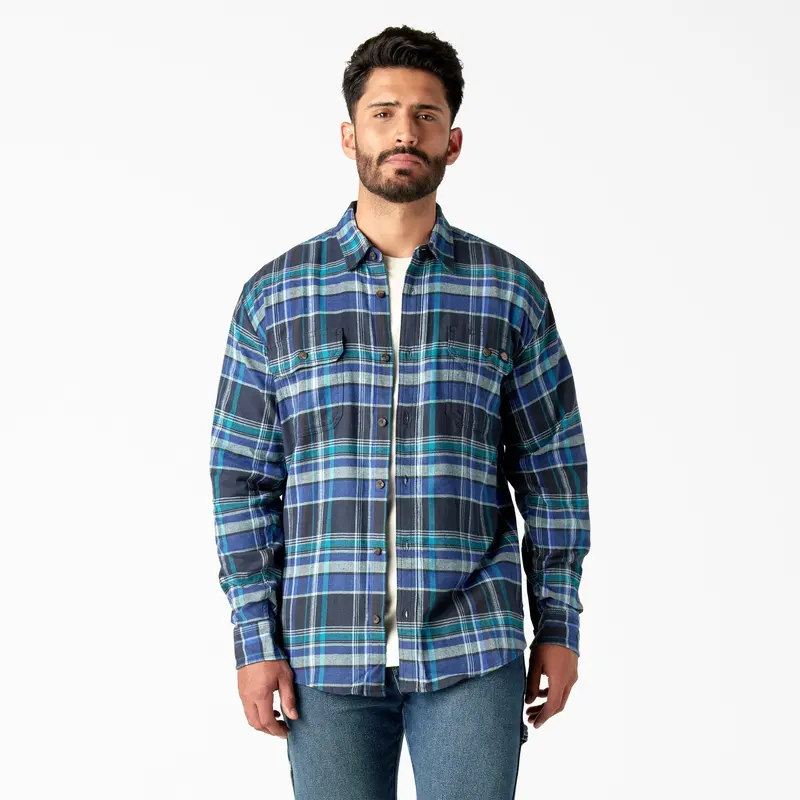 Dickies Men's Flex Long Sleeve Flannel Shirt 2