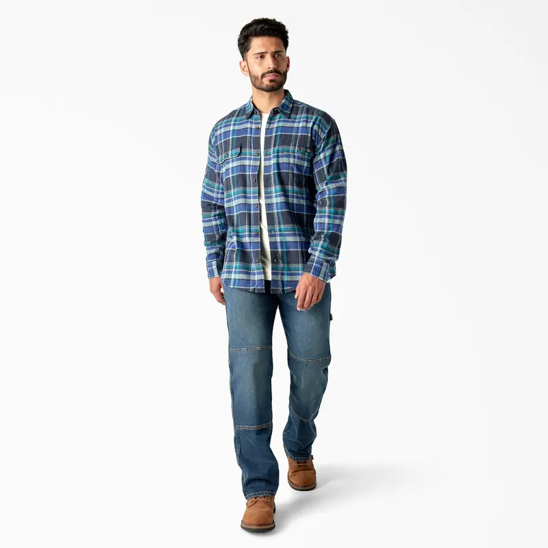Dickies Men's Flex Long Sleeve Flannel Shirt 3