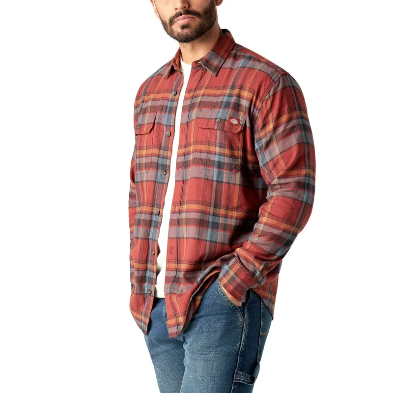 Dickies Men's Flex Long Sleeve Flannel Shirt 5