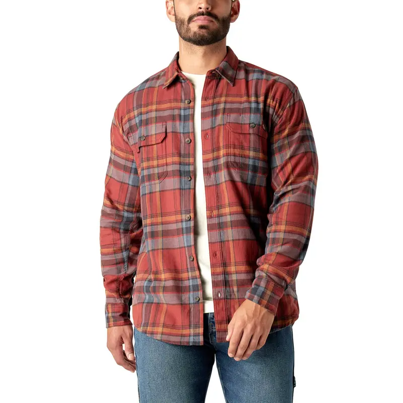 Dickies Men's Flex Long Sleeve Flannel Shirt 8
