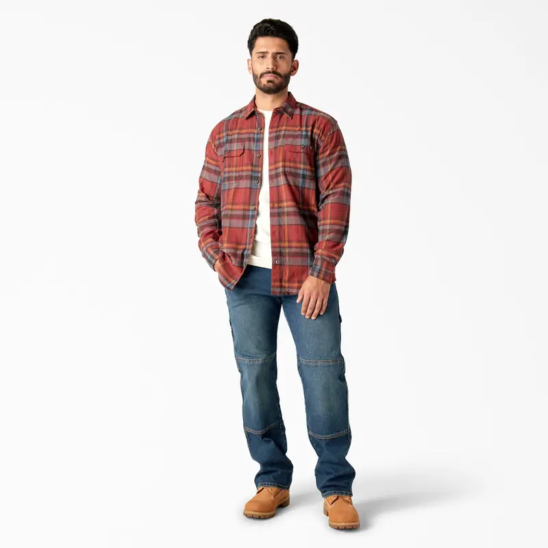 Dickies Men's Flex Long Sleeve Flannel Shirt 8