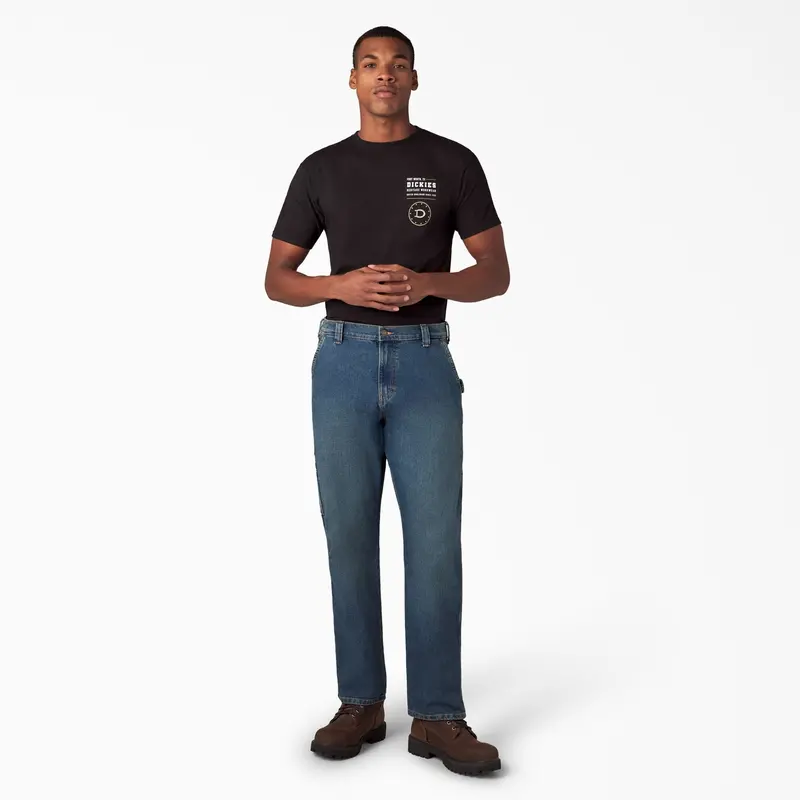 Dickies Men's Flex Regular Fit Carpenter Utility Jean 10