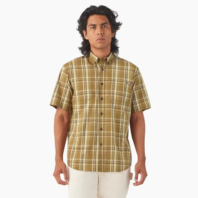 Dickies Men’s Flex Woven Button-Down Shirt – Short Sleeve