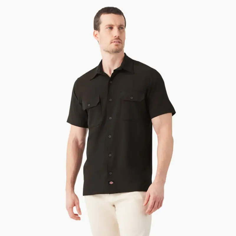 Dickies Men's Performance Button-Down Short Sleeve Work Shirt 2