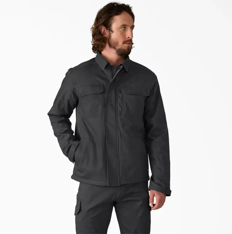 Dickies Men's Tradebuilt Shirt Jacket A8791 - Black 1