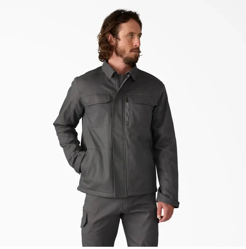 Dickies Men's Tradebuilt Shirt Jacket A8791 - Grey 1