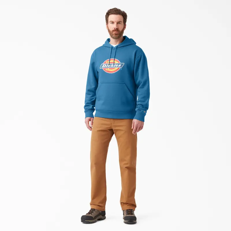 Dickies Men's Tri-Color Logo Knit Fleece Hoodie 2
