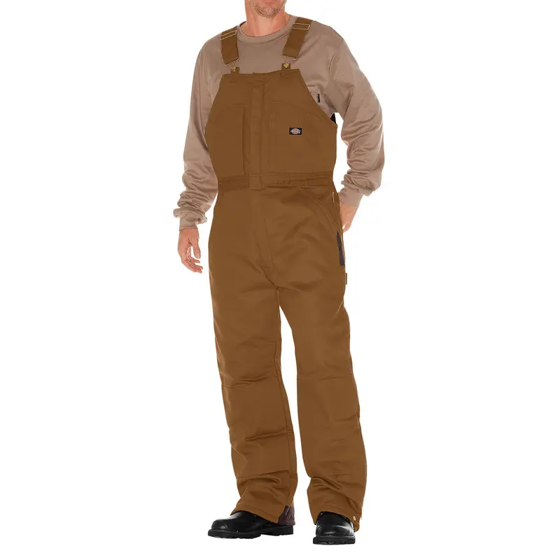 Dickies Premium Insulated Work Bib Overall Tb839 - Brown 1