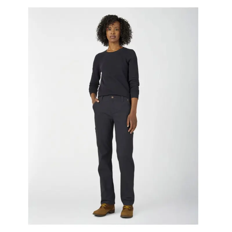 Dickies Stretch Duck Women's Carpenter Work Pant Fd2700 - Black 5