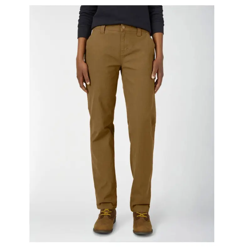 Dickies Stretch Duck Women's Carpenter Work Pant Fd2700 - Brown 1