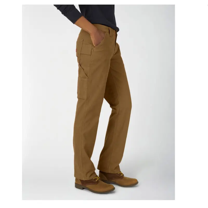 Dickies Stretch Duck Women's Carpenter Work Pant Fd2700 - Brown 3