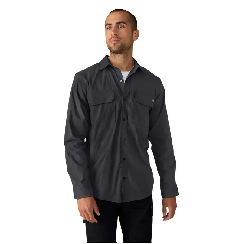 Dickies Tradebuilt Long Sleeve Utility Men's Work Shirt A879p - Black 1