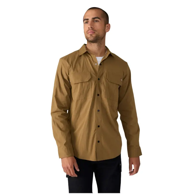 Dickies Tradebuilt Long Sleeve Utility Men's Work Shirt A879p - Coyote Brown 1