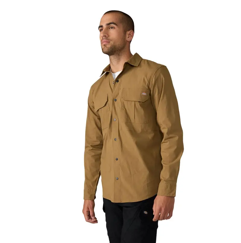 Dickies Tradebuilt Long Sleeve Utility Men's Work Shirt A879p - Coyote Brown 3